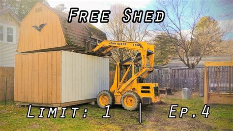 move shed with skid steer|how to move 10x12 shed.